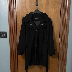 Liz Claiborne Classic Black Trench Coat